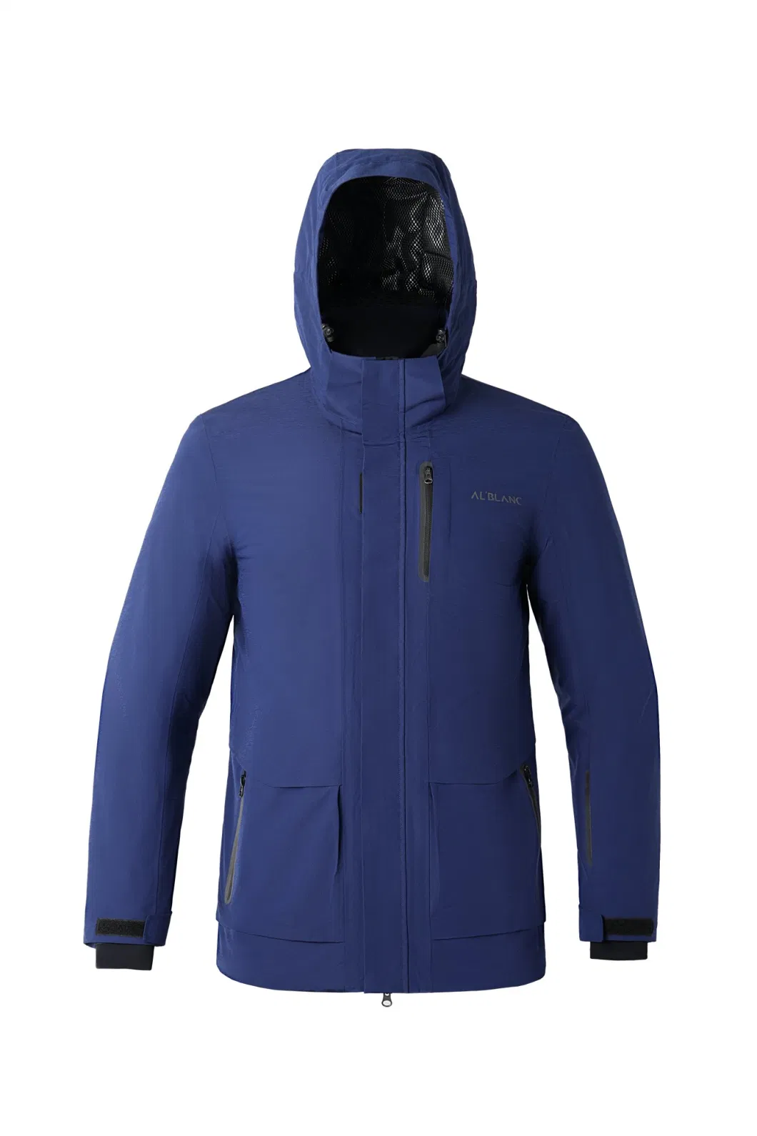 Manufacture Custom Outdoor Clothing Winter Warm Men Fashion Apparel Ski Padding Jacket with Detached Hood